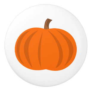 Pumpkin Harvest Fall Ceramic Knob