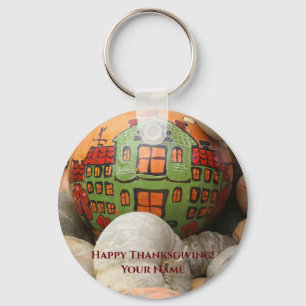 Pumpkin harvest key ring