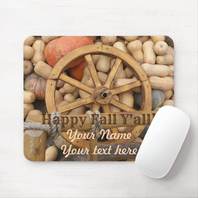 Pumpkin harvest mouse pad (With Mouse)