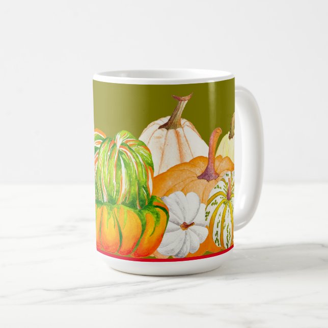 Pumpkin Harvest on a Classic Mug (2) (Front Right)