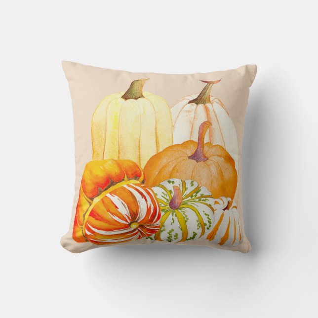 Pumpkin Harvest on a Pillow (Front)