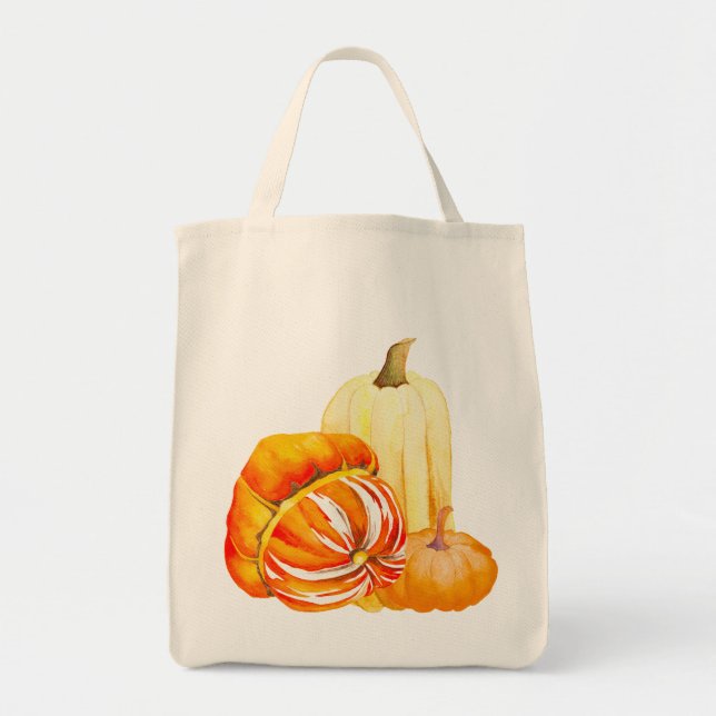 Pumpkin Harvest on a Tote Bag (3-111) (Front)