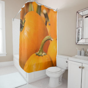Pumpkin Harvest Shower Curtain