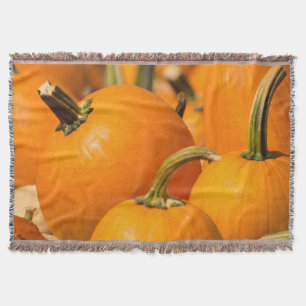 Pumpkin Harvest Throw Blanket
