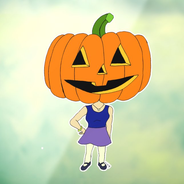 pumpkin head chibi girl button (Sheet 3)