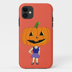 pumpkin head chibi girl Case-Mate iPhone case