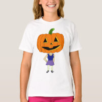 pumpkin head chibi girl  