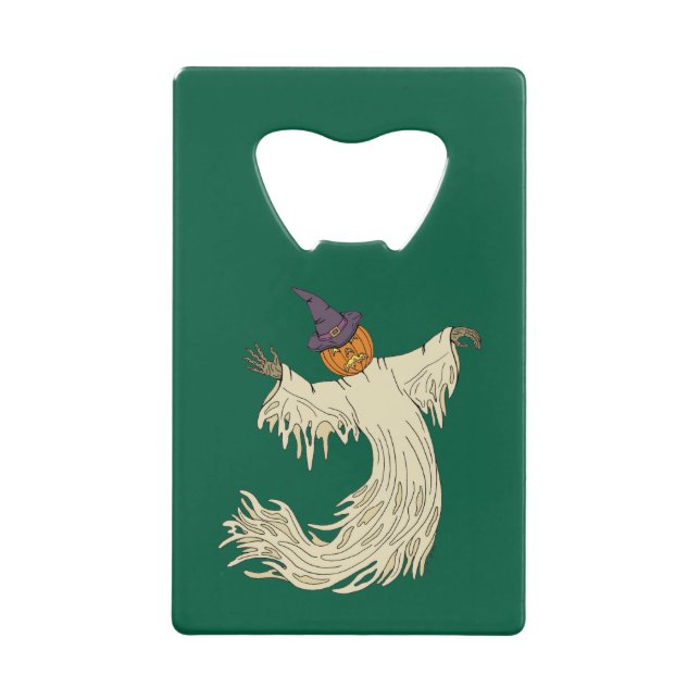 Pumpkin-Headed Ghost Halloween Art (Front)