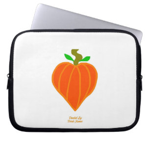Pumpkin Heart Neoprene Laptop Sleeve