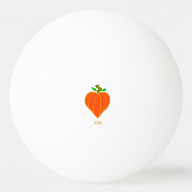 Pumpkin Heart Ping Pong Ball (Front)