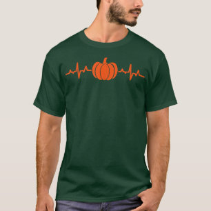 Pumpkin Heartbeat Lazy Halloween Costume Cool Jack T-Shirt
