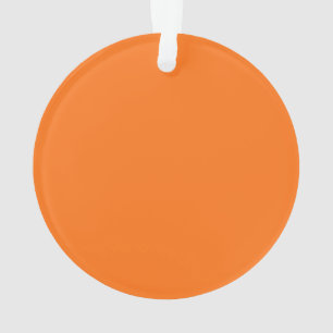 Pumpkin hex code FF7518 Ornament