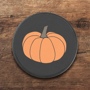 Pumpkin Hockey Puck