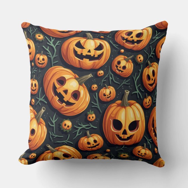 pumpkin horror cushion (Front)