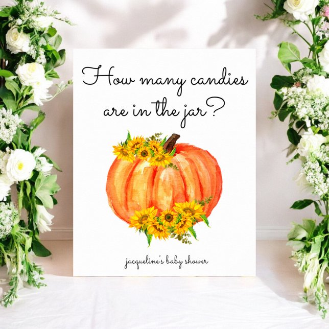 Pumpkin How many Candies in the jar Poster (Creator Uploaded)