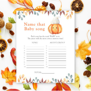 Pumpkin in hat - Name that Baby Song