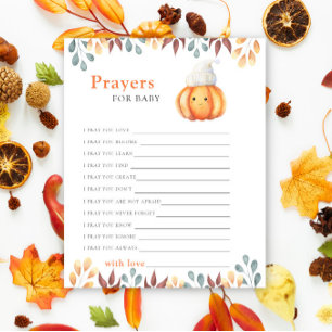 Pumpkin in hat - Party game prayers for baby