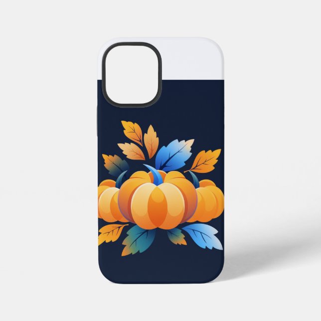 Pumpkin iPhone 12 Mini Tough Case, Glossy Case (Back)