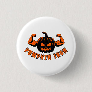 Pumpkin Iron  3 Cm Round Badge