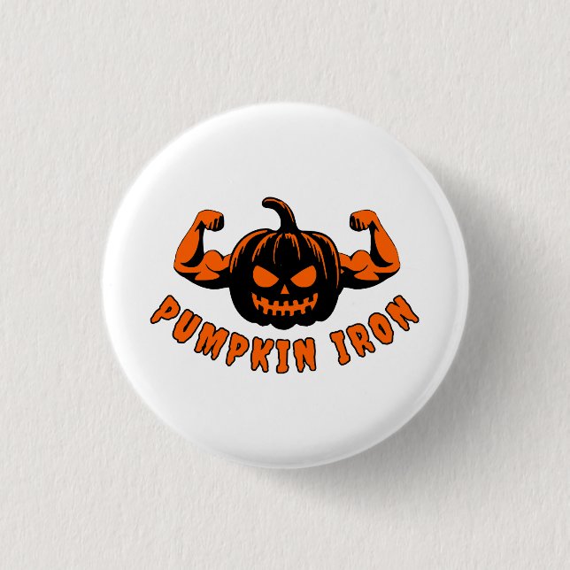 Pumpkin Iron  3 Cm Round Badge (Front)