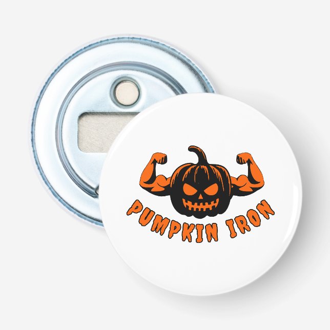 Pumpkin Iron  Bottle Opener (Front)