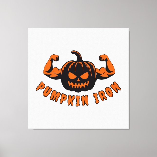 Pumpkin Iron  Canvas Print (Front)