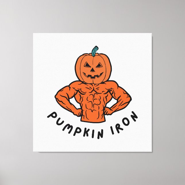 Pumpkin Iron  Canvas Print (Front)