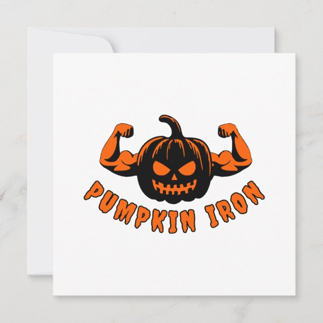 Pumpkin Iron  Invitation (Front)