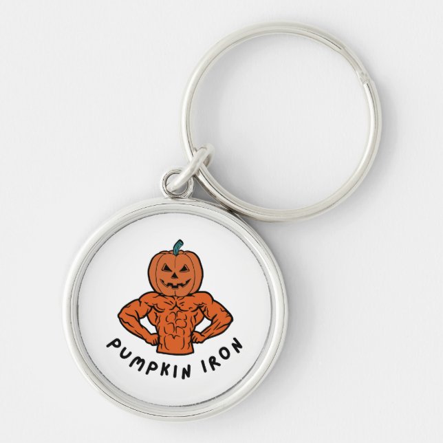 Pumpkin Iron  Key Ring (Front)