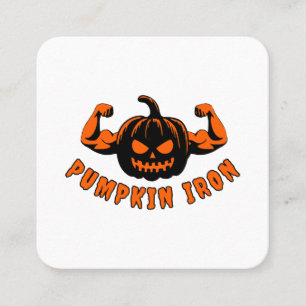 Pumpkin Iron  Square Business Card