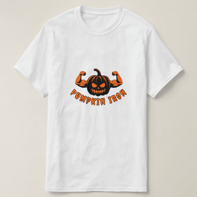 Pumpkin Iron  T-Shirt (Design Front)