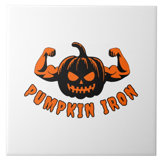 Pumpkin Iron  Tile (Front)