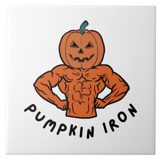Pumpkin Iron  Tile (Front)