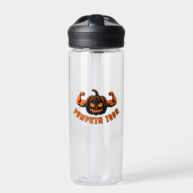 Pumpkin Iron  Water Bottle (Front)