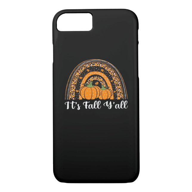Pumpkin It’s Fall Y’all Happy Fall Thanksgiving Case-Mate iPhone Case (Back)