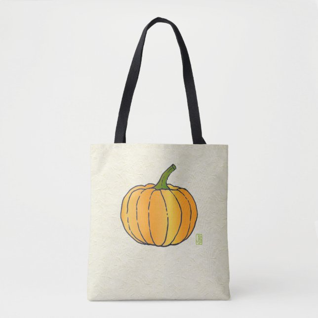 Pumpkin?/Jack-o'-Lantern? All-Over-Print Tote (Front)