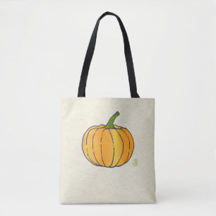 Pumpkin?/Jack-o'-Lantern? All-Over-Print Tote Bag