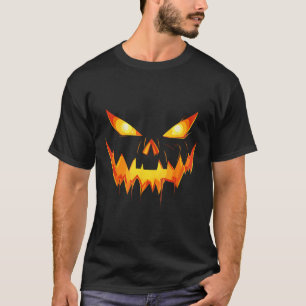 Pumpkin Jack O Lantern Face Halloween Men Boys Kid T-Shirt