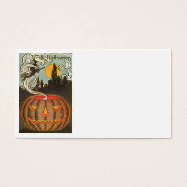 Pumpkin Jack O Lantern Witch Full Moon (Front)