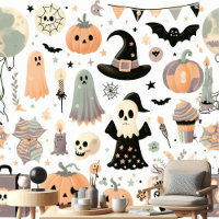 Pumpkin Jack Witch Hat Skull Boo Cobweb Fall Decor