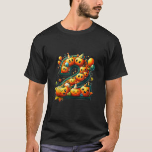 Pumpkin Kid Two 2 Year Old 2nd Halloween Birthday T-Shirt