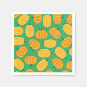 Pumpkin Kids Birthday Party Napkin