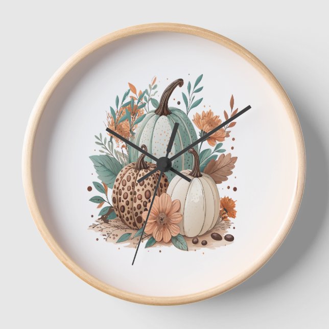 Pumpkin Kids Halloween Clock (Front)