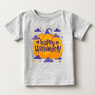 Pumpkin Kids Happy Halloween Baby Baby T-Shirt