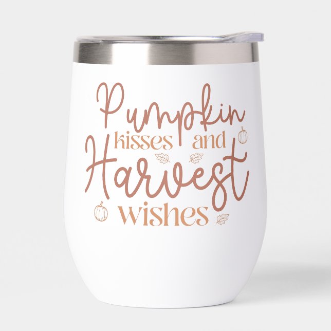 Pumpkin Kisses and Harvest Wishes (Left)