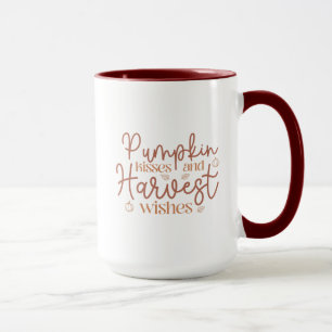 Pumpkin Kisses and Harvest Wishes Mug