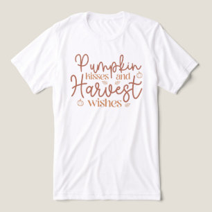Pumpkin Kisses and Harvest Wishes Tri-Blend Shirt