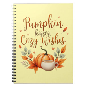 Pumpkin Kisses, Cosy Wishes Notebook