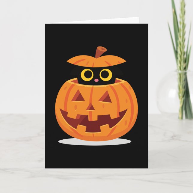 Pumpkin Kitty Card (Front)