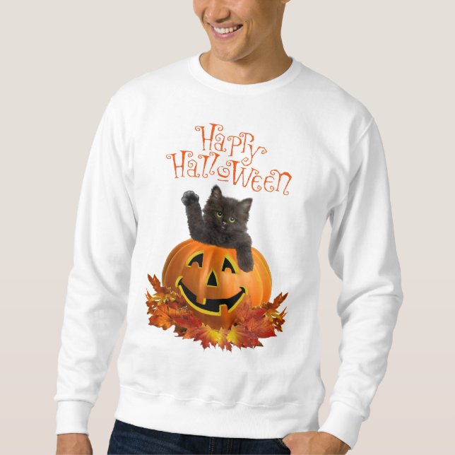 Pumpkin Kitty Sweatshirt (Front)